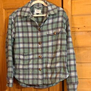 American Eagle Outfitters Blue Plaid Jacket